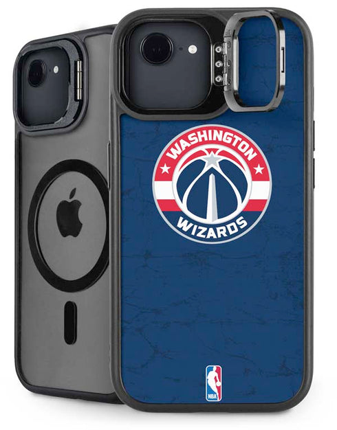NBA Washington Wizards Blue Distressed iPhone 16e Kickstand Case