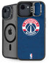 NBA Washington Wizards Blue Distressed iPhone 16e Kickstand Case