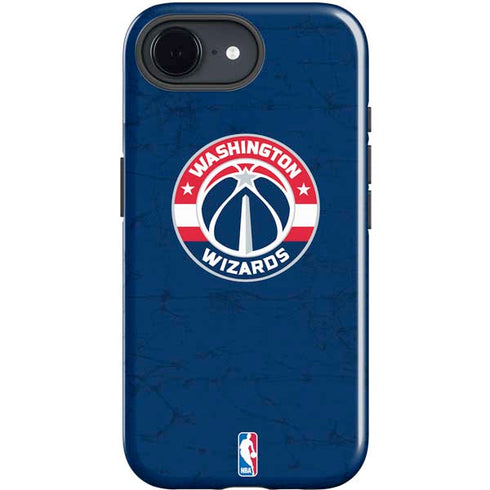 NBA Washington Wizards Blue Distressed iPhone 16e Impact Case