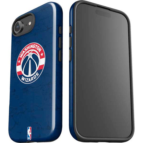 NBA Washington Wizards Blue Distressed iPhone 16e Impact Case