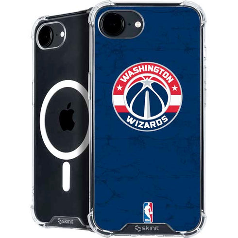 NBA Washington Wizards Blue Distressed iPhone 16e MagSafe Case