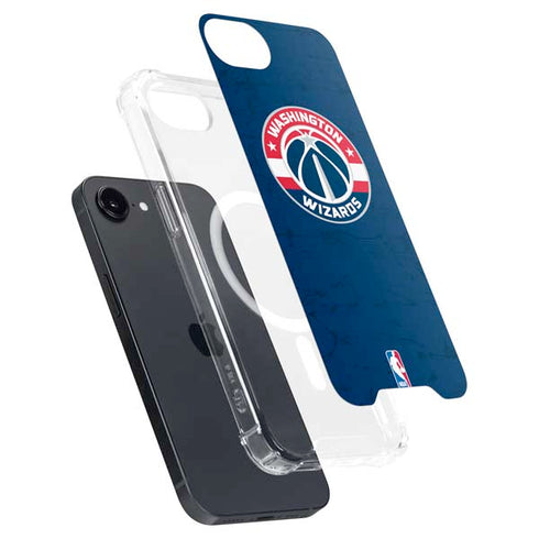 NBA Washington Wizards Blue Distressed iPhone 16e MagSafe Case