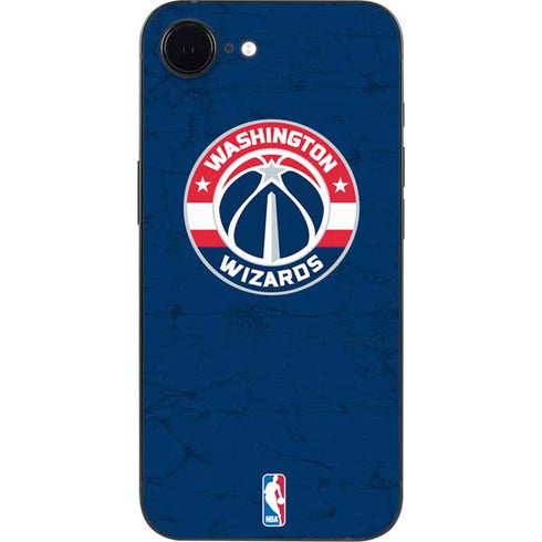 NBA Washington Wizards Blue Distressed iPhone 16e Skin