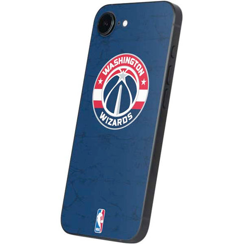 NBA Washington Wizards Blue Distressed iPhone 16e Skin