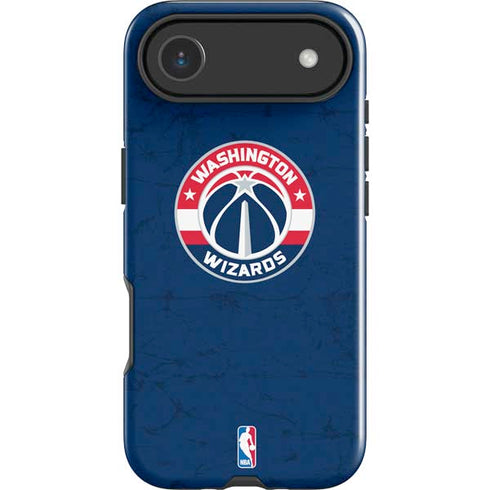 NBA Washington Wizards Blue Distressed iPhone 17 Air Impact Case