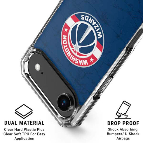 NBA Washington Wizards Blue Distressed iPhone 17 Air MagSafe Case