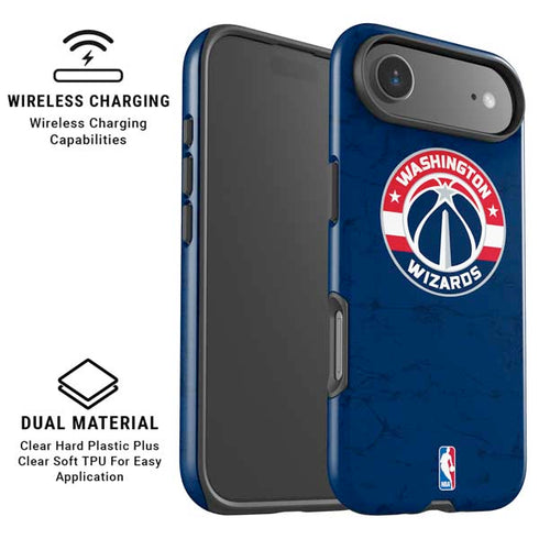 NBA Washington Wizards Blue Distressed iPhone 17 Air Magsafe Impact Case