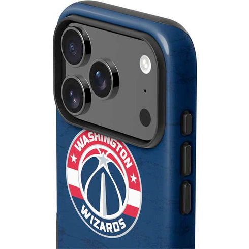 NBA Washington Wizards Blue Distressed iPhone 17 Pro Max Impact Case