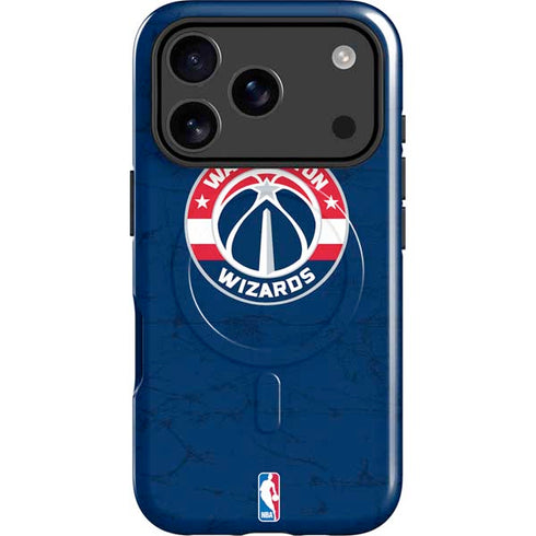 NBA Washington Wizards Blue Distressed iPhone 17 Pro Max Magsafe Impact Case
