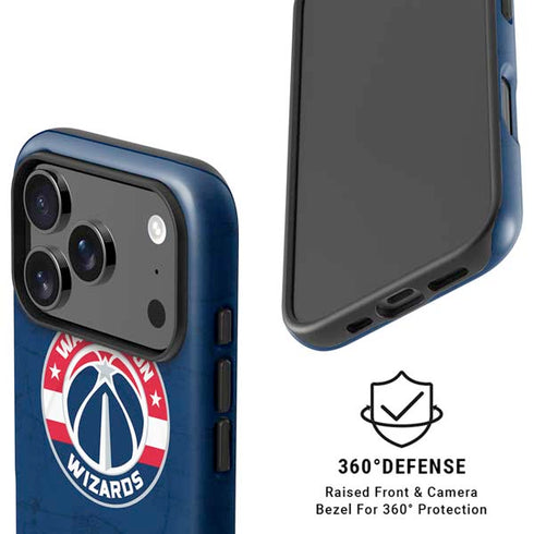 NBA Washington Wizards Blue Distressed iPhone 17 Pro Max Magsafe Impact Case