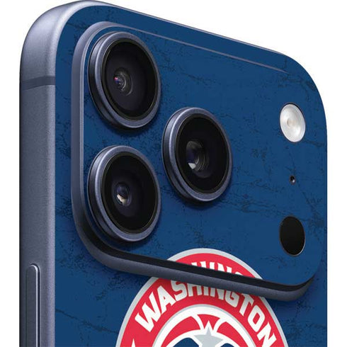 NBA Washington Wizards Blue Distressed iPhone 17 Pro Skin