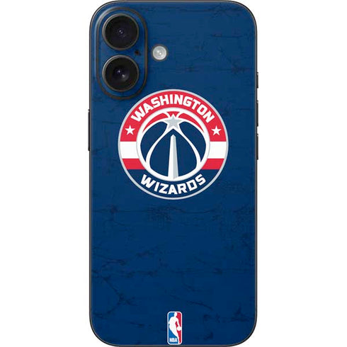 NBA Washington Wizards Blue Distressed iPhone 17 Skin