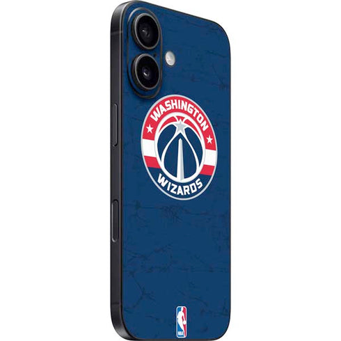 NBA Washington Wizards Blue Distressed iPhone 17 Skin
