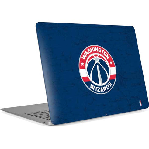 NBA Washington Wizards Blue Distressed Apple MacBook Air Skin