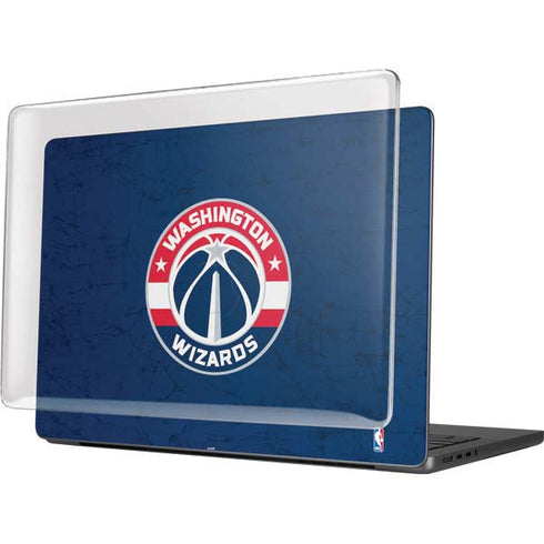 NBA Washington Wizards Blue Distressed MacBook Pro 14in (2021-24) Case plus Skin