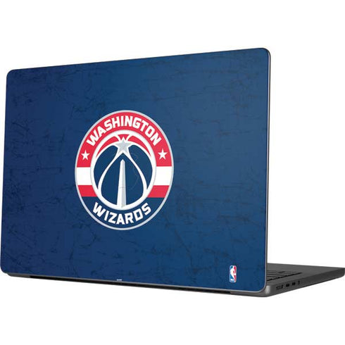 NBA Washington Wizards Blue Distressed Apple MacBook Pro 14-inch Skin