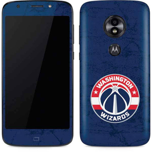 NBA Washington Wizards Blue Distressed Moto E5 Play Skin