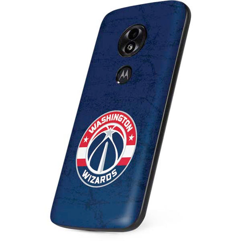 NBA Washington Wizards Blue Distressed Moto E5 Play Skin