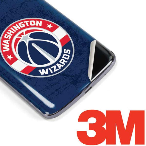 NBA Washington Wizards Blue Distressed Moto E5 Plus Skin