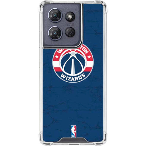 NBA Washington Wizards Blue Distressed Moto G Power 5G (2025) Clear Case
