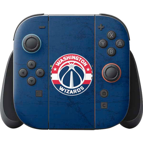 NBA Washington Wizards Blue Distressed Nintendo Switch 2 (2025) Joy-Con Controller Skin
