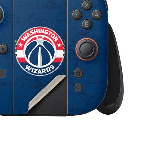 NBA Washington Wizards Blue Distressed Nintendo Switch 2 (2025) Joy-Con Controller Skin