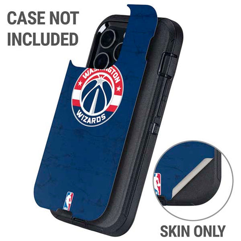 NBA Washington Wizards Blue Distressed Otterbox Defender iPhone Skin