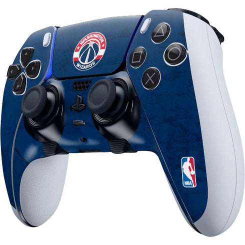 NBA Washington Wizards Blue Distressed PS5 DualSense Edge Pro Controller Skin