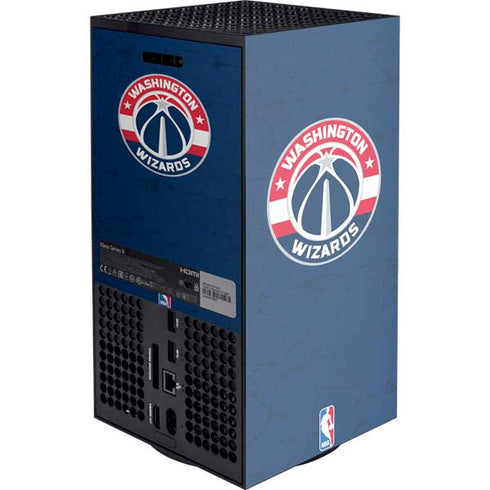 NBA Washington Wizards Blue Distressed XBox Series X Digital Edition Console Skin