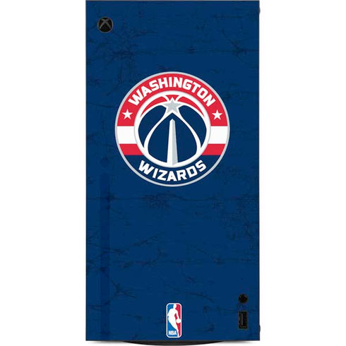 NBA Washington Wizards Blue Distressed XBox Series X Digital Edition Console Skin