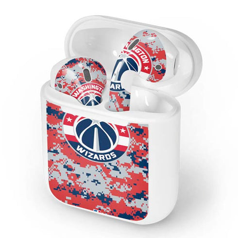 NBA Washington Wizards Camo Digi Apple AirPods Skin