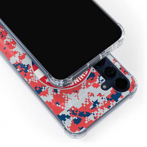 NBA Washington Wizards Camo Digi Galaxy A55 5G Clear Case