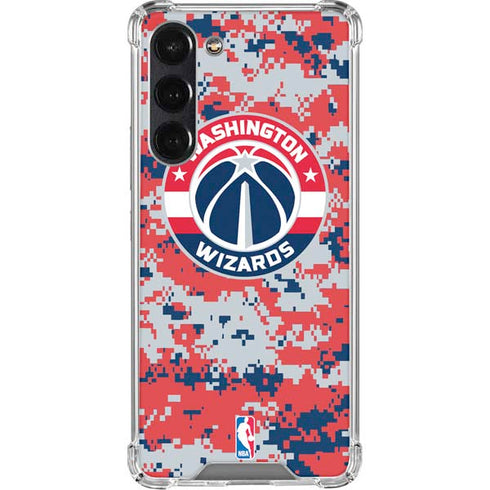 NBA Washington Wizards Camo Digi Galaxy S24 FE Clear Case
