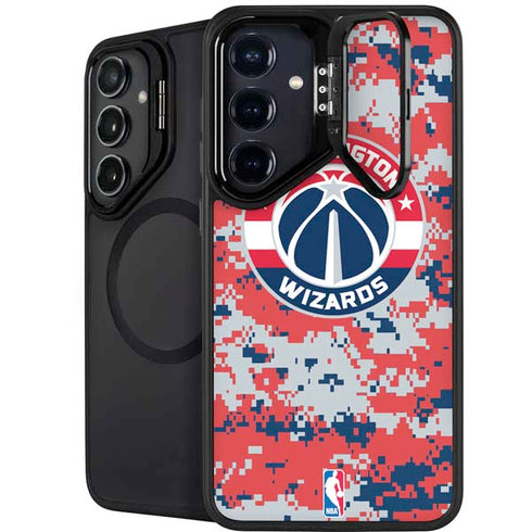 NBA Washington Wizards Camo Digi Galaxy S25 Plus Kickstand Case