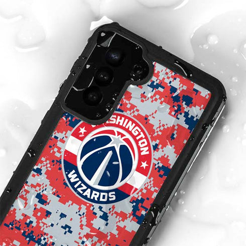 NBA Washington Wizards Camo Digi Galaxy S24 Plus Waterproof Case