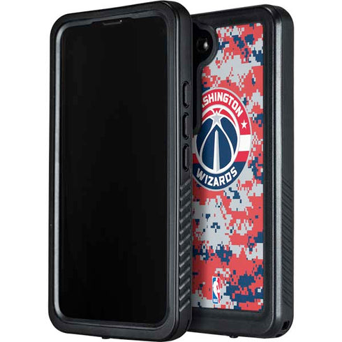 NBA Washington Wizards Camo Digi Galaxy S24 Waterproof Case