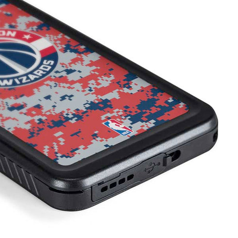 NBA Washington Wizards Camo Digi Galaxy S24 Waterproof Case