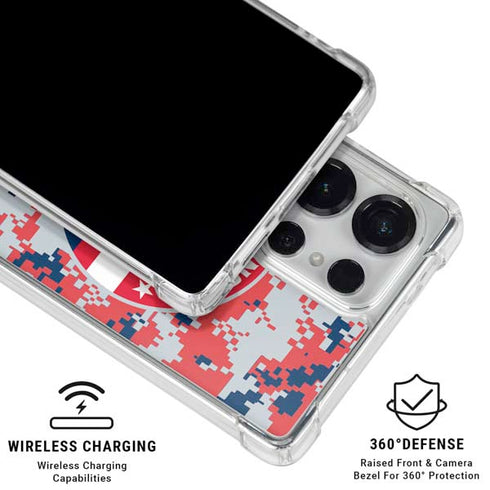 NBA Washington Wizards Camo Digi Galaxy S25 Ultra Clear Case