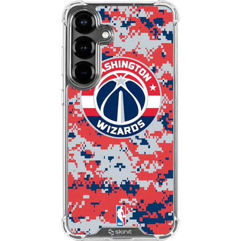 NBA Washington Wizards Camo Digi Galaxy S26 Plus Clear Case