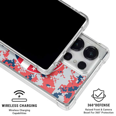 NBA Washington Wizards Camo Digi Galaxy S26 Ultra Clear Case