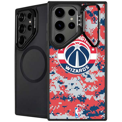 NBA Washington Wizards Camo Digi Galaxy S26 Ultra Kickstand Case