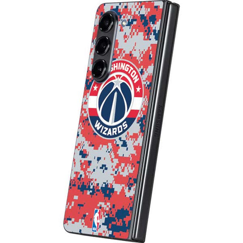 NBA Washington Wizards Camo Digi Galaxy Z Fold5 5G Skin