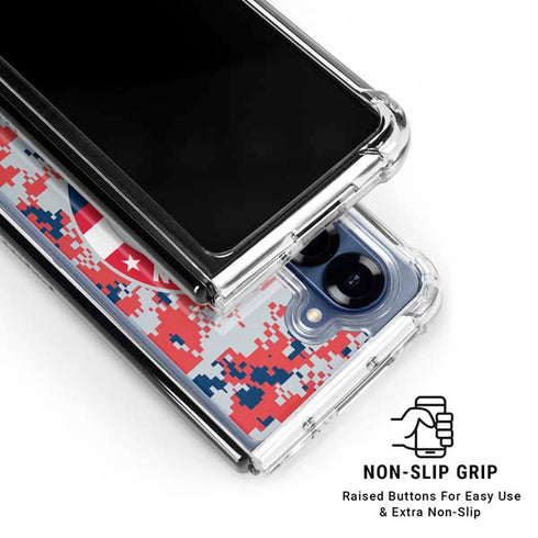 NBA Washington Wizards Camo Digi Galaxy Z Fold6 Clear Case