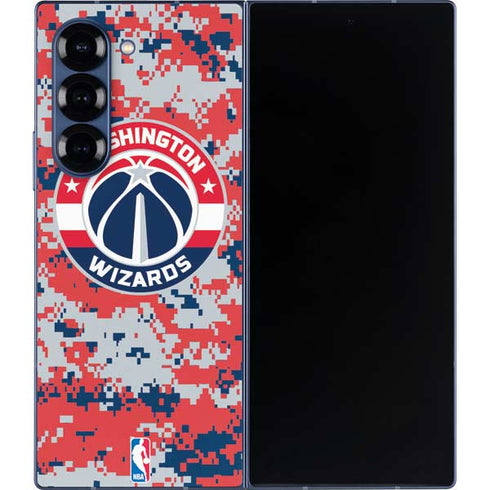 NBA Washington Wizards Camo Digi Galaxy Z Fold6 Skin