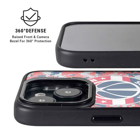 NBA Washington Wizards Camo Digi iPhone 13 Kickstand Case