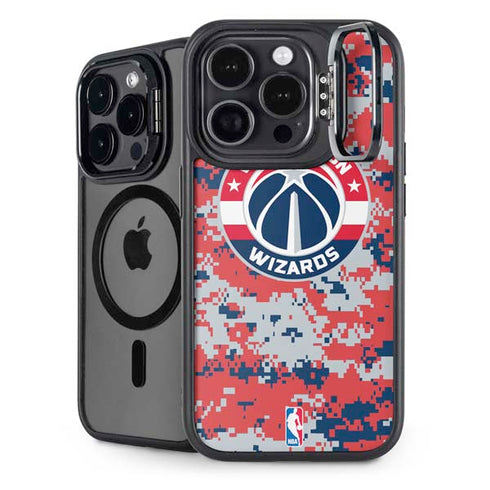 NBA Washington Wizards Camo Digi iPhone 14 Pro Max Kickstand Case