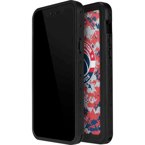 NBA Washington Wizards Camo Digi iPhone 15 Pro Waterproof Case