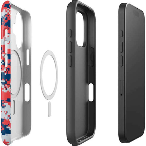 NBA Washington Wizards Camo Digi iPhone 16 Magsafe Impact Case