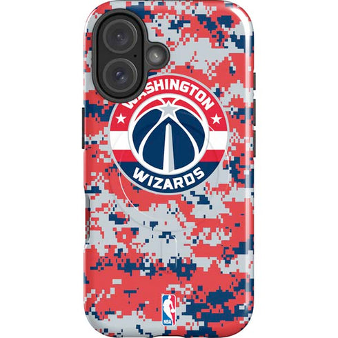 NBA Washington Wizards Camo Digi iPhone 16 Plus Magsafe Impact Case