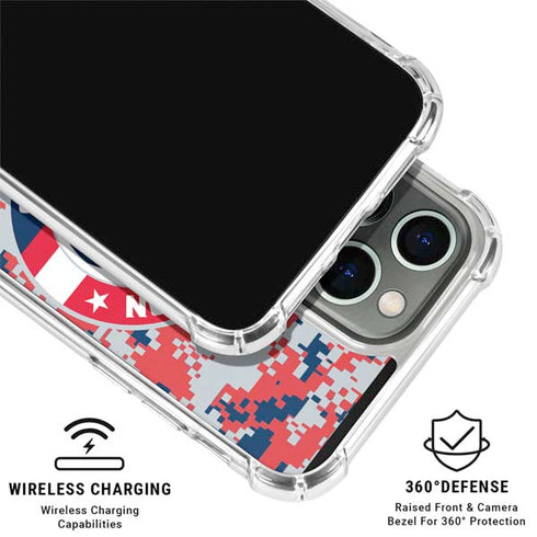 NBA Washington Wizards Camo Digi iPhone 16 Pro Clear Case